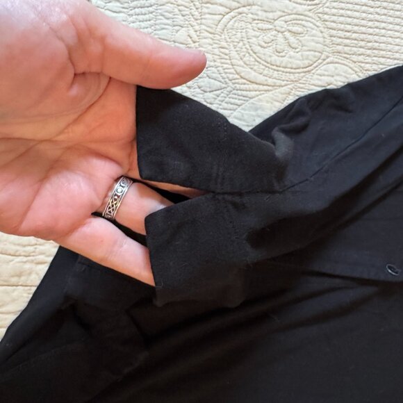 J.Jill Wearever collection one-button flowy jersey knit cardi, black, size PL - Picture 4 of 12